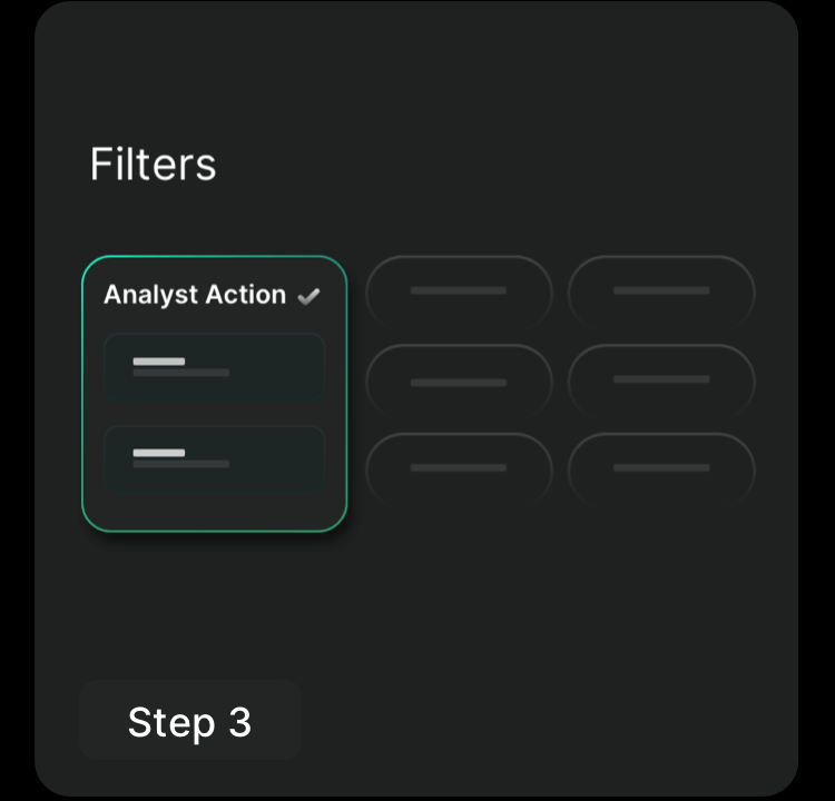 Customize your filters
