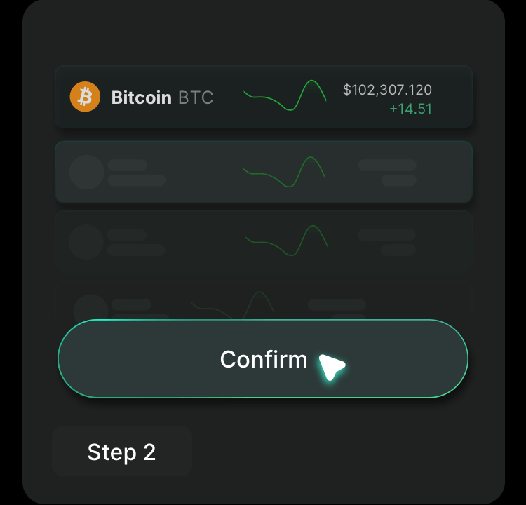 Choose and confirm